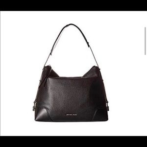Michael Kors Large Crosby Black Shoulder BAG NWT